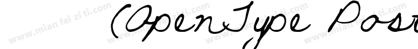 思源未体 常规(OpenType PostScripty字体转换